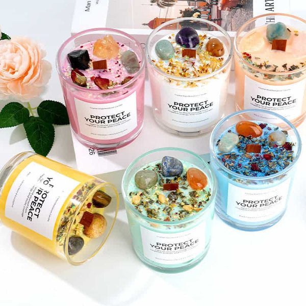 Vela Aromática Artesanal en Vaso Decorativo