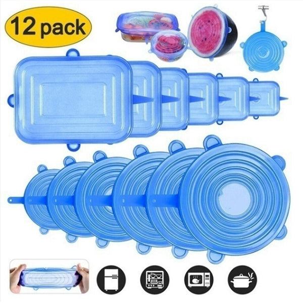 Tapas de Silicona Elásticas Reutilizables (Set 6)